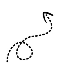 Arrow Curly Ornament