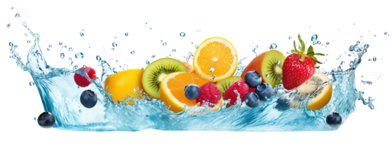 fruits splash