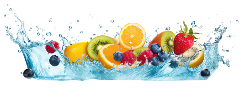fruits splash