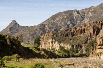 Exploring the beautiful Palca Canyon, a natural sight in the surroundings of La Paz, Bolivia - Traveling South America