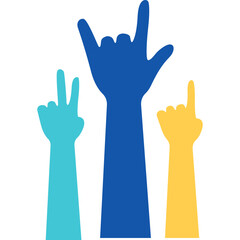 Fototapeta premium International Youth Day Hand