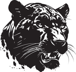 Panther Cougar Cat Animal Vector Graphic Silhouette Shape Clipart Digital Art Illustration