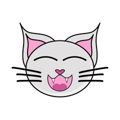 Cat Face Illustration