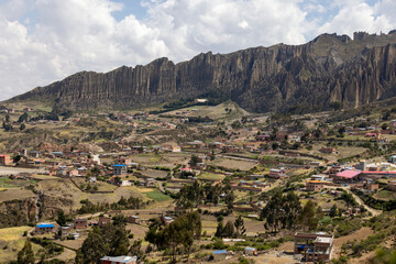 Obraz premium Valle de las Animas, landscape with special rock formations at the outskirts of La Paz in the Bolivian Andes - Traveling and exploring South America