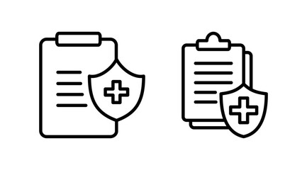 Health insurance icon vector. medical insurance icon