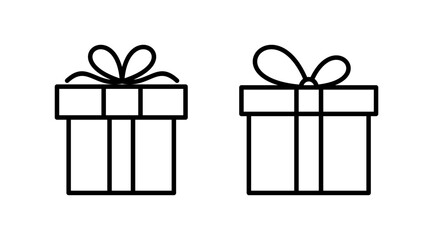 Gift icon vector. gift box icon. birthday gift