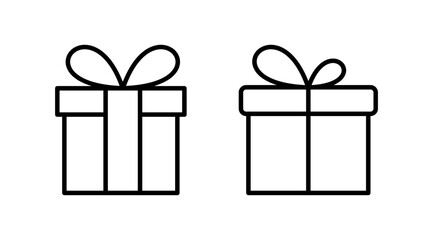 Gift icon vector. gift box icon. birthday gift