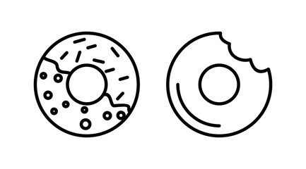 Donut icon vector. doughnut icon. donut logo