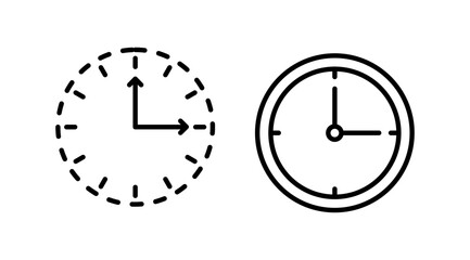 Clock icon. Time icon vector. Clock icon in trendy flat style isolated