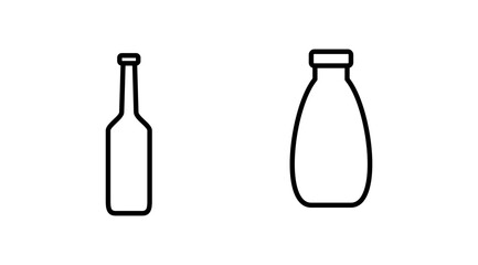 bottle icon vector. bottle icon in trendy flat design
