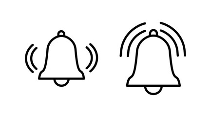 Bell Icon vector in trendy flat style isolated. Notification symbol web site design