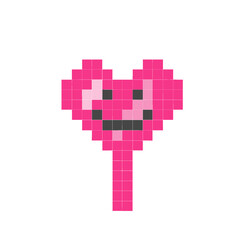 symbol heart pixel