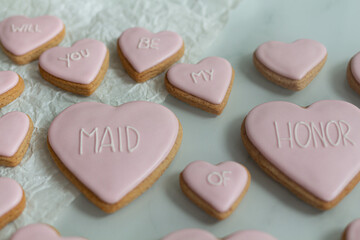 Decorated Maid of HonorCookies