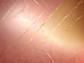 Pink Marble Background with Golden Lines. Pink and Golden texture Glowing Background.