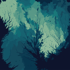Fototapeta na wymiar abstract blue background with splashes