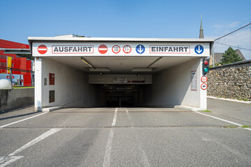 underground car park in Villach, Austria