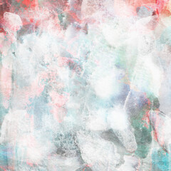 Painting abstract with oil paints texture background purple cyan blue