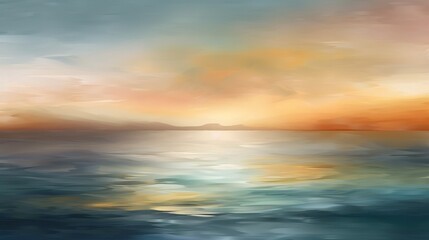 Obraz premium sunset over the sea. Generative AI.