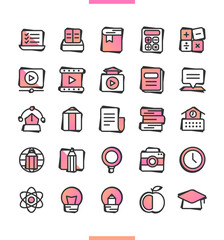 라인 그라디언트 아이콘 세트 08
