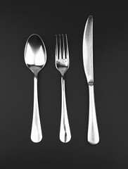 Fork, knife and spoon