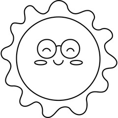 Sun Coloring Page