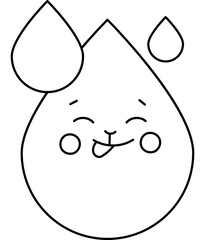 Drops Coloring Page