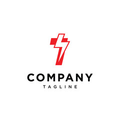 Seven thunder logo icon vector template.eps