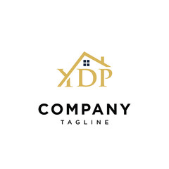 Y D P house logo icon vector template.eps