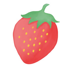 a strawberry on a transparent background