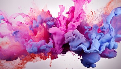 Fototapeta premium Colorful Swirls of Purple and Blue Background with Abstract Design, Copy Space, Generative AI