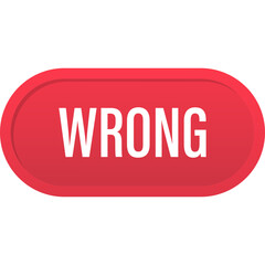 Wrong button icon. Vector illustration