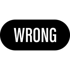 Wrong button icon. Vector illustration
