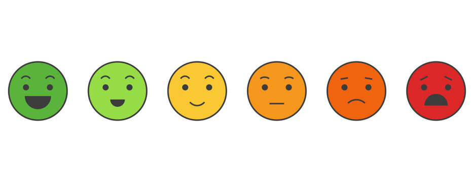 6 gradation form no pain to unspeakable Element of UI design for medical pain test