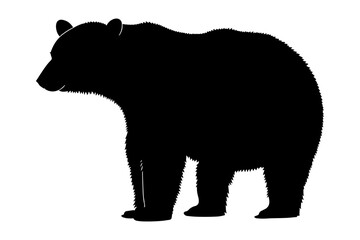Polar bear silhouette. Vector illustration