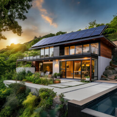 Fototapeta premium uture living - environment-conscious homes