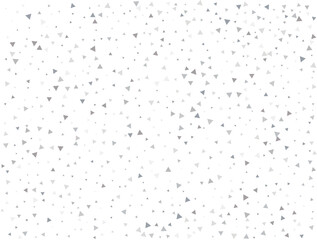 Birthday Silver Triangular Confetti