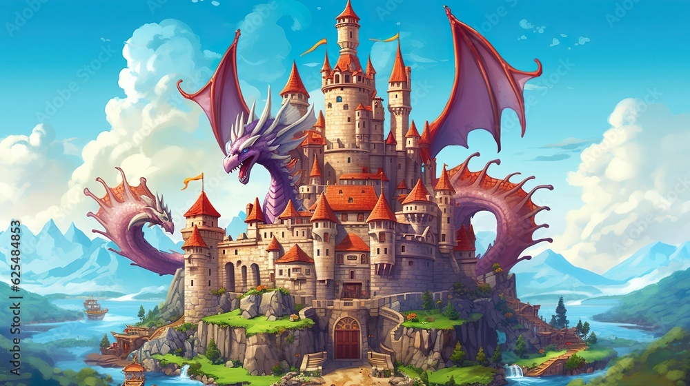 Poster abstract background dragon. captivating abstract background with ethereal hues, surrounding a mythic