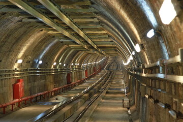 Fototapeta na wymiar Old Tunnel Line from Karakoy to Istiklal Street, Istanbul