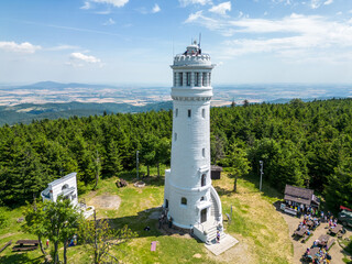 Sowie Mountains - an observation tower on the highest peak of the Sowie Mountains - Wielka Sowa...