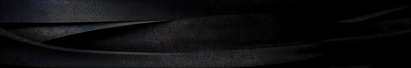 fabric texture, business luxurious dark black and gold banner, background with copy space made with Generative AI