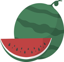 watermelon elements, Summer fruits.