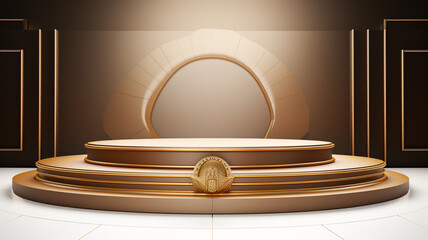 Obraz na płótnie Canvas 3d luxury podium for your luxury product.