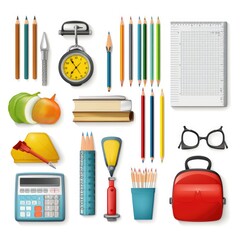 School supplies, AI generated Image