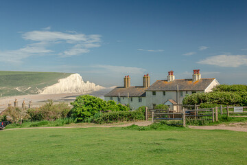 View of  Seven Sisters cliffs England,Seven Sisters East Sussex England