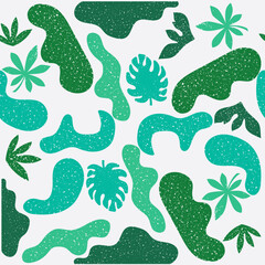 Hand drawn Seamless pattern. Colorful Shapes and doodle objects. Different textures. Abstract contemporary modern trendyBackground, Wallpaper. Editable Vector illustration. 