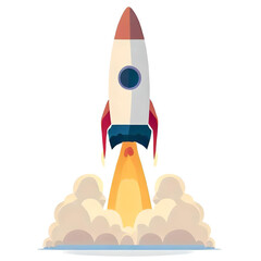 Generative AI. Start up rocket project concept. Concept of business start-up, boost or success