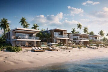 An expansive new beachfront property is currently being built and has the potential to be an excellent choice for a vacation rental property.