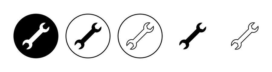 Wrench icon set. repair icon vector. tools icon vector