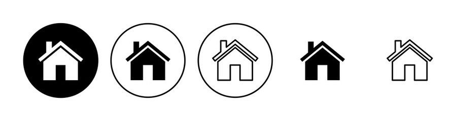 House icon set. Home icon vector