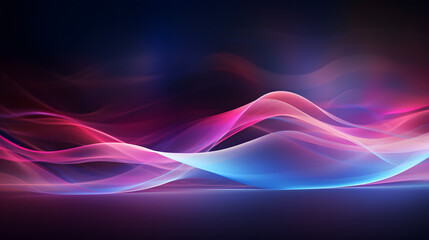 abstract futuristic background with gold PINK blue glowing neon 